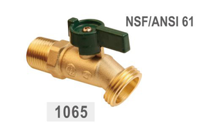 Personalização de fábrica MIP ou Copa para Mangueira 125 psi WOG Latão Trimestre Turn No-Kink Mangueira Bibb - Product Image 2