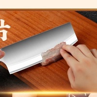 Ensemble de couteaux de cuisine Yangjiang SHIBAZI pour usage domestique, en acier triple couche, couteaux à découper la viande, à hacher les os, couteaux de chef combinés