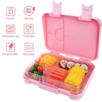 Aohea Individuelles Logo BPA-frei Umweltfreundlich Auslaufsicher Mikrowellengeeignet Tragbare Lebensmittelechte Bento-Lunchbox für Kinder