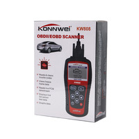 Herramienta de diagnóstico de coche Konnwei KW808 escáner automático MS509 EOBD/OBD2 lector de código herramienta de reinicio del motor OBDII/CAN datos de diagnóstico gráficos Autel