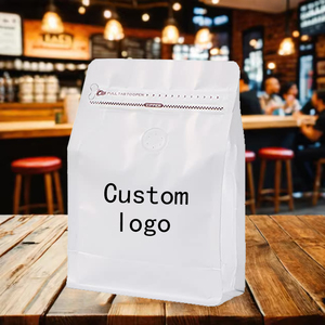 CFC Pochette de sac de café imprimée personnalisée écologique à fermeture éclair avec conception de gousset latéral de soupape pour une utilisation au supermarché - Product Image 3