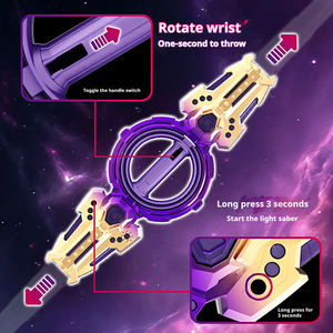<span class=keywords><strong>Sabre</strong></span> <span class=keywords><strong>laser</strong></span> rétractable à double tranchant en plastique pour adultes et enfants, avec épée <span class=keywords><strong>laser</strong></span> rotative lumineuse, idéal comme cadeau d'anniversaire pour garçons - Product Image 5