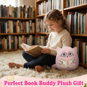 Peluche de haute qualité Chat Ami du <span class=keywords><strong>Livre</strong></span> pour les bibliophiles, étudiants, cadeau de remise de diplôme, décoration d'étagère de classe, Journée Mondiale du <span class=keywords><strong>Livre</strong></span> - Product Image 4