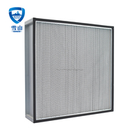 Filter HEPA Lipat Dalam Kustom Pabrik dengan Pemisah Aluminium Tipe Kotak H13 H14 untuk AHU