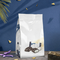 Chocolat noir à la noix de coco Russell Stover, mini sachet à soufflet, 6 onces, fermeture éclair, plastique BOPP, emballé individuellement, bonbons