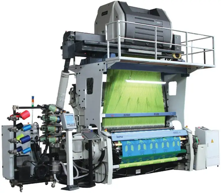 Chine Usine Entièrement Automatique Rapier Métier À Tisser Haute Vitesse Dobby Étiquette Machine À Tisser Machine Textile