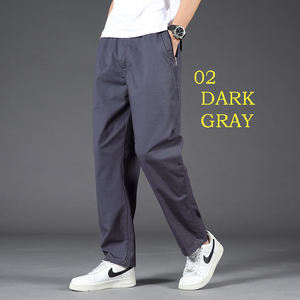 # ، سروال كارجو رجالي بشعار مخصص ، سراويل عمل سوداء قطنية ربيعية ، بنطال رياضي كاجوال للتسلق ، بنطال رياضي للرجال - Product Image 1