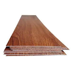 Eco-Friendly Wooden Interlock SPC Plastic Flooring PVC/LVT Vinyl Flooring 4.0 Mm Click Lock Plank Tiles Sticker