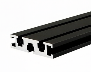 Profils en alliage d'aluminium industriels, norme nationale 1560T T5, profilé canal 15*60 noir, profilés de rail de guidage avec service de découpe - Product Image 1