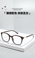 Monture de lunettes surdimensionnée tendance 2026 en TR90+acétate+métal avec logo personnalisé pour femmes et hommes – Monture optique classique