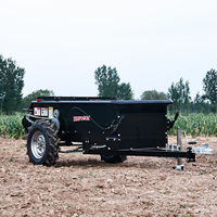 Épandeur d'Engrais de Pâturage à Projection Arrière Approuvé CE ZY-25G pour Quads/VTT, Épandeur de Compost et de Fumier