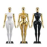 Ganzkörper-Erwachsenen-Schaufensterpuppe aus ABS-Kunststoff ohne Kopf, Übergröße, für Damen, abnehmbar, frei verstellbare Standhaltung, aufblasbar, für Bekleidung