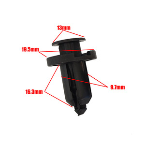 Attaches à pression en plastique 8 mm pour garnitures de carrosserie, clips pour réparation de pare-chocs et ailes - Product Image 2