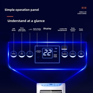 Condizionatore d'Aria Portatile Monoblocco a Raffreddamento Singolo 2 <span class=keywords><strong>HP</strong></span> Senza Unità Esterna per Casa - Product Image 3
