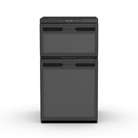 Réfrigérateur de VR Alpicool JC80 12V/24V 100-240V AC/DC, Réfrigérateur de Voiture Électrique à Compresseur, Glacière à Double Zone pour Voiture et Maison