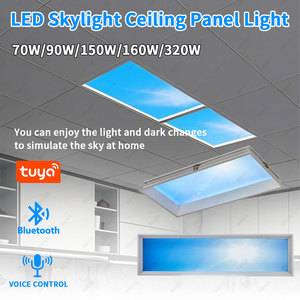 Plafonnier intelligent à intensité variable Tuya, lumière artificielle du soleil, LED, puits de lumière <span class=keywords><strong>Coelux</strong></span>, faux fenêtre artificielle, panneaux lumineux bleus - Product Image 2