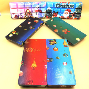 Jouet anti-stress en PU souple en forme de grande barre de chocolat à thème de Noël, à récupération lente, options multicolores, emballage en boîte - Product Image 6