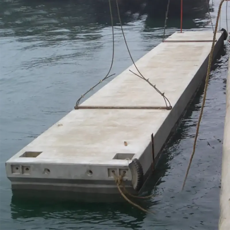 Commercial Floating Dock Concrete Platform Marine Jetty Concrete Pontoon Bridge