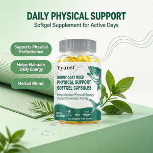 Extrait de Horny Goat Weed en gélules molles 800mg 90pcs Aide à maintenir l'énergie physique Soutient l'activité quotidienne Pour les hommes actifs OEM - Product Image 4