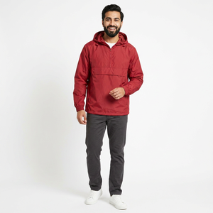 Classics Basic Pull OverWindbreaker <b>Jacket</b> Hooded <b>Windrunner</b> Hoodie Blank Patchwork Waterproof with Custom logo Running <b>Jacket</b> - Product Image 1