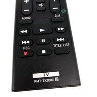 Control Remoto para TV LED 4K UHD Smart RMT-TX200E con Código Fijo, Infrarrojo Negro, 2 Pilas AAA, Alcance de 10-16M