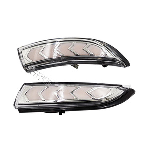Ford Fiesta Mk7 Led Side <b>Mirror</b> Turn Signal Light Sequential Indicator 12V <b>Plastic</b> Housing Black White Custom Fit - Product Image 2