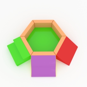 Set di Soft Play in plastica PVC in PVC, costruisci il tuo piccolo paradiso con gioia che affonda - Product Image 2