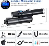 Penyedot Debu Genggam Elektrik Nirkabel USB Basah Kering, Ringan, Portabel, Daya Hisap Kuat, Filter HEPA, Layar OLED, untuk Mobil