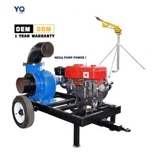 Pompe à eau diesel horizontale monophasée multifonctionnelle à haut débit pour l'irrigation des terres agricoles - Product Image 1