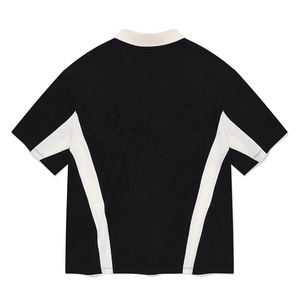 Customizable Pattern Design Short-Sleeved T-Shirt High Quality Fashion Forward Casual Fit Black White 100% Cotton T-shirt - Product Image 2