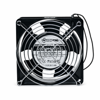 Ventilateur axial électrique 220-240V CA pour serveurs et armoires informatiques, kit de ventilation industriel 3-en-1 avec grille de protection métallique anti-poussière