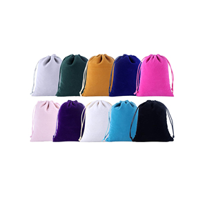 Comfortable Birthday Packaging Cosmetics Dice Gift Jewelry Mixed Color <b>Drawstring</b> Small Velvet Bag With Logo - Product Image 1