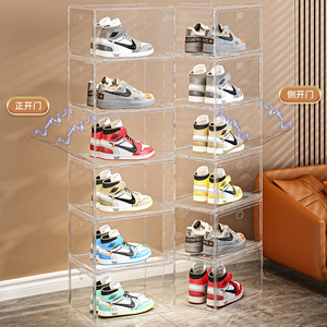 <span class=keywords><strong>Caja</strong></span> de Plástico para <span class=keywords><strong>Zapatos</strong></span> Deportivos, Apilable, Transparente, con Frente Abatible, Magnética, de Acrílico, para <span class=keywords><strong>Zapatos</strong></span> <span class=keywords><strong>Jordan</strong></span> - Product Image 6