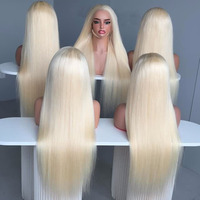 Peluca frontal de encaje HD 13x6 13x4 al por mayor, cabello humano virgen rubio, pelucas de encaje rubias, cabello vietnamita virgen rubio 613, peluca de cabello humano