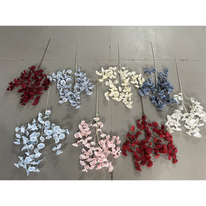 Fleurs artificielles en soie Yixuan à 4 branches Loulan pour décorations de mariage et de maison - Product Image 2