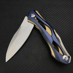 Cuchillo de bolsillo para caza al aire libre con hoja de 3.54 pulgadas 8Cr13Mov, cuchillo plegable EDC 8Cr13Mov para camping, cuchillo para camping al aire libre DIY OEM. - Product Image 2