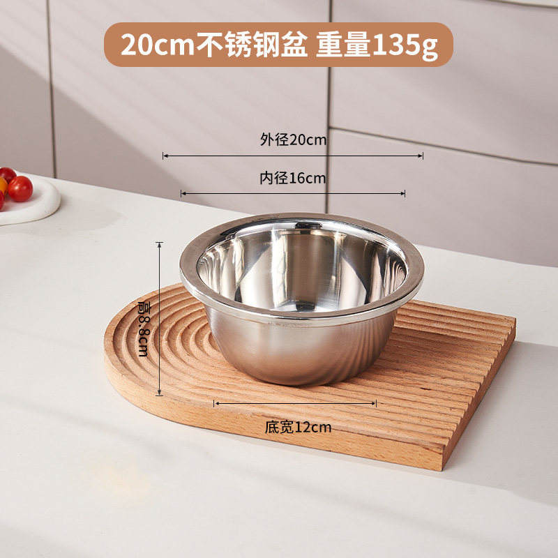 อ่างล้างหน้าสแตนเลสหนา 20 ซม. [แบบตัน]