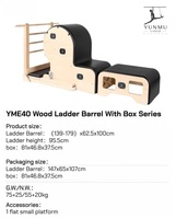 Baril d'exercice multifonction en bois d'érable avec réglage coulissant pour Pilates, idéal pour studio et usage domestique