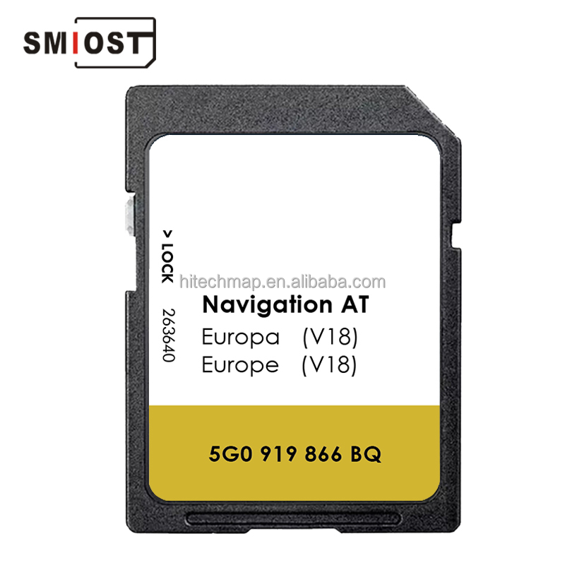 【a】 SMIOST SD Card for Car VW Navi Tiguan - Navigation Map Europe
