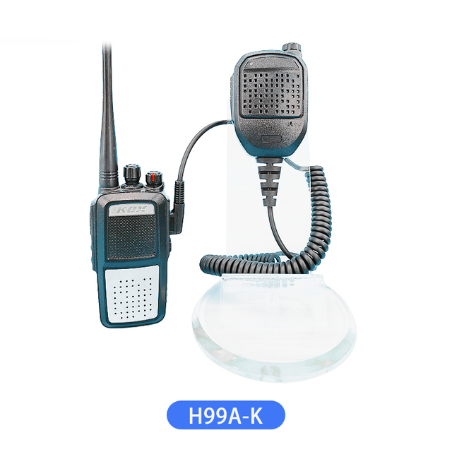 H99A-K Condenser Handheld Microphone with Noise Cancelling & IP54 Waterproof for Two Way Radios (Kenwood/Baofeng/Kirisun)