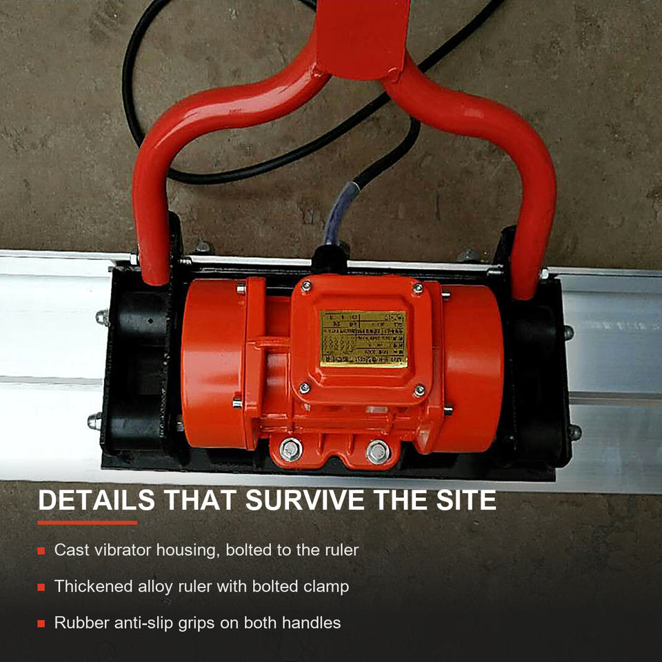20cm Rulur Concrete Leveling Ruler Electric Vibrating Screed for Road Construction ...