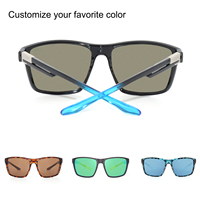 Lunettes de soleil unisexes avec verres polarisés TAC, protection UV400, confortables pour une utilisation quotidienne en extérieur, lunettes de soleil de haute qualité en TR90 pour homme et femme
