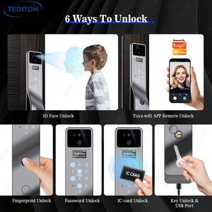 Kamera keamanan biometrik cerdas, pengenalan sidik jari biometrik cerdas 3D, kontrol akses Wajah Wifi, kamera keamanan Digital, buka kunci elektronik otomatis - Product Image 3