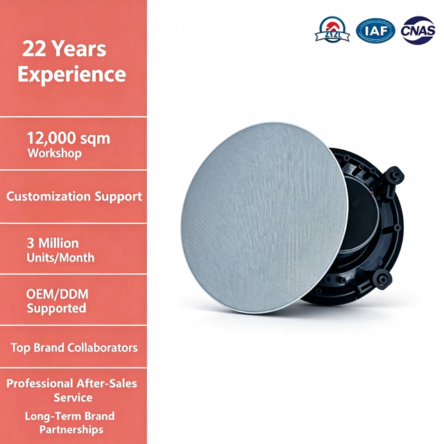 5.25" Full Range Coaxial Ceiling Speaker 30W 8Ohm  25 Core External Magnet Home Theater Meeting Audio Speaker