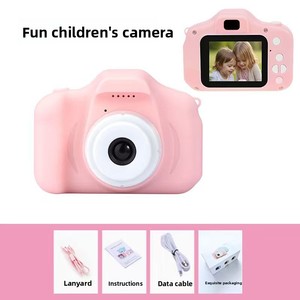 Mini cámara para niños con pantalla IPS de 2 pulgadas, vídeo HD 1080p, múltiples juegos de rompecabezas y filtros integrados, regalos de juguetes para niños - Product Image 1