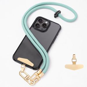 Colorful Short Braided <b>Polyester</b> Phone Wrist Strap Sturdy Hanging Portable Cell Phone Accessories with Hook Mobile Phone Rope - Product Image 3