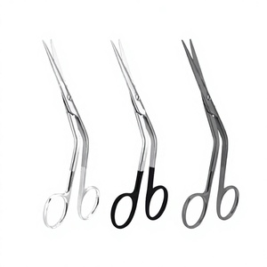 JACKBILLY Lot de 3 Ciseaux Nasaux ENT Heymann Manuels en Acier Inoxydable Instruments Chirurgicaux Certifiés CE MOL Durables Tranchants pour Hôpital - Product Image 1