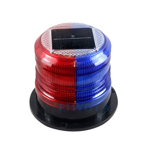 Luz estroboscópica roja y azul para coche, señal de tráfico, Faro de advertencia intermitente, flash de seguridad para exteriores, luces de advertencia solares <span class=keywords><strong>led</strong></span> - Product Image 1