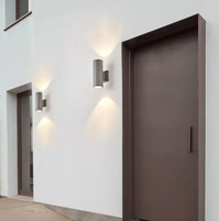Appliques murales d'extérieur 12W 18W 24W Appliques murales d'extérieur à LED AC85-265V lumière multicolore blanche chaude
