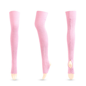 Q31043 hiver 80s 90s tricot jambières Ballet bas Yoga chaud hiver dames sur haut genou longues chaussettes - Product Image 5